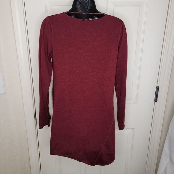 Soft Surroundings burgundy knit long sleeve tunic top xs - Picture 3 of 5